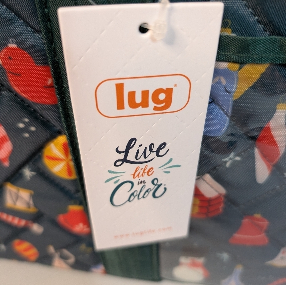 Lug Gallop Collapsible Carry-all Tote Retro Christmas Ornament NWT - Picture 8 of 14